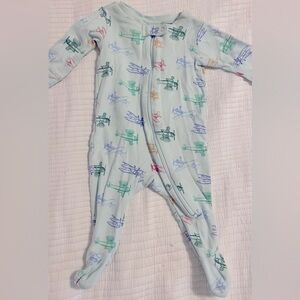 Janie and Jack Baby Good Night Footed Pajamas; 0-3M; Airplanes